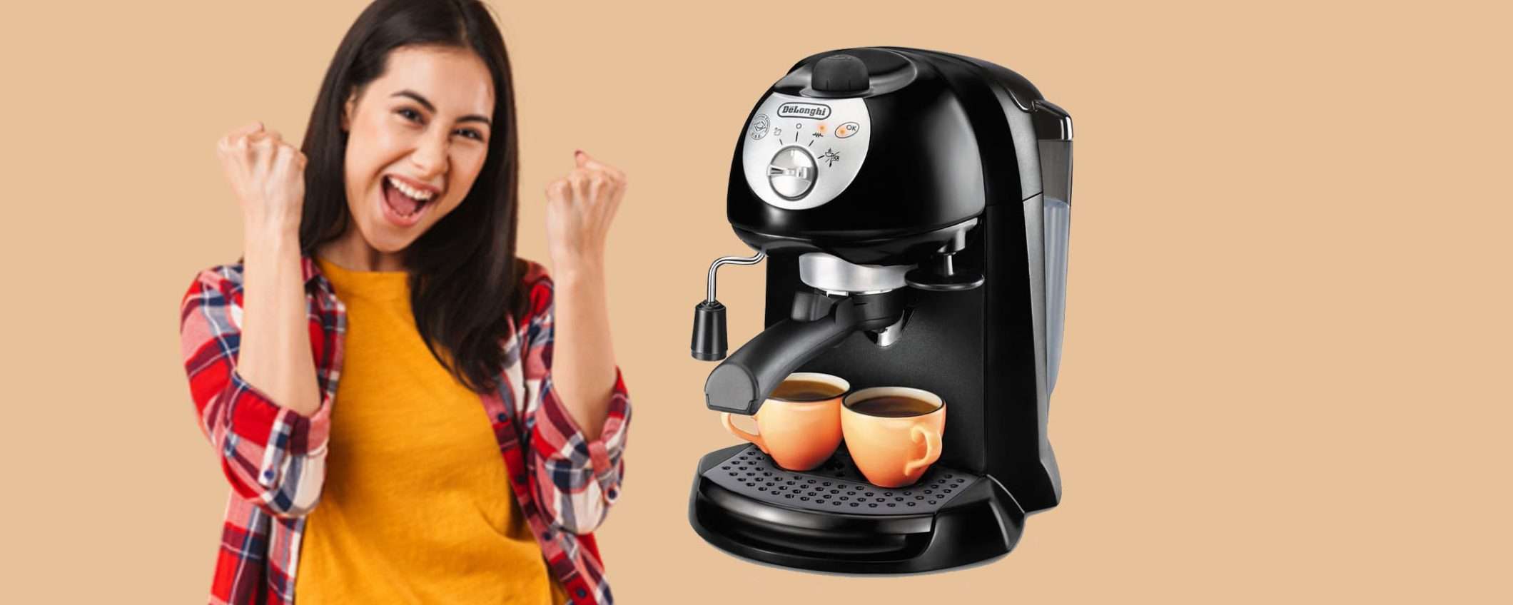 Macchina per caffè in polvere/cialde De’Longhi in MEGA offerta