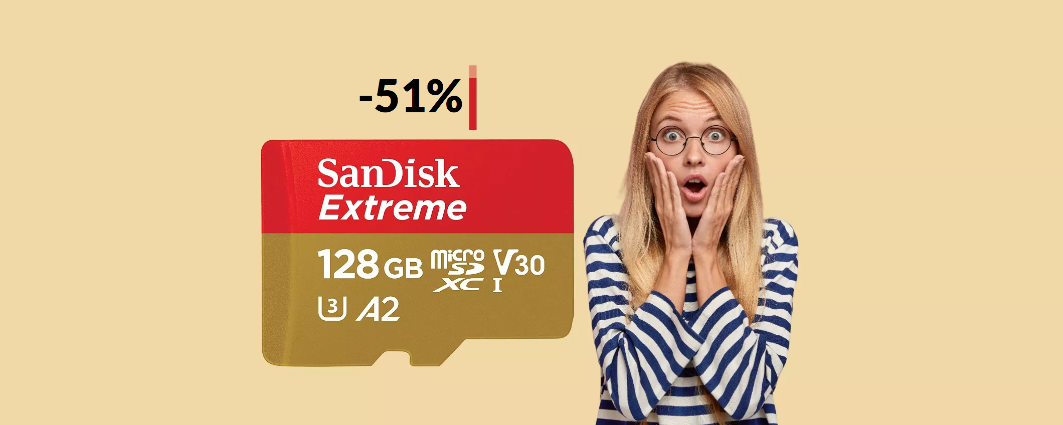 MicroSD 128GB SanDisk a meno di METÀ PREZZO: con 23€ è tua