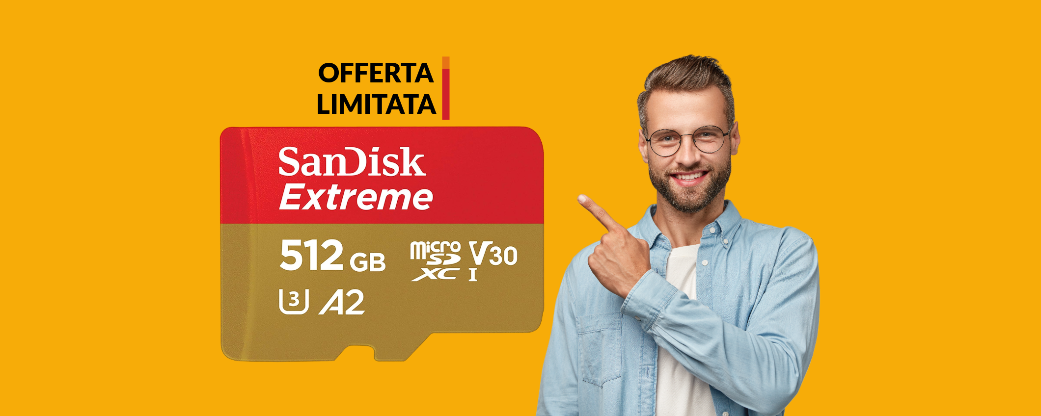 MicroSD SanDisk 512GB: il prezzo cala incredibilmente sotto i 70€