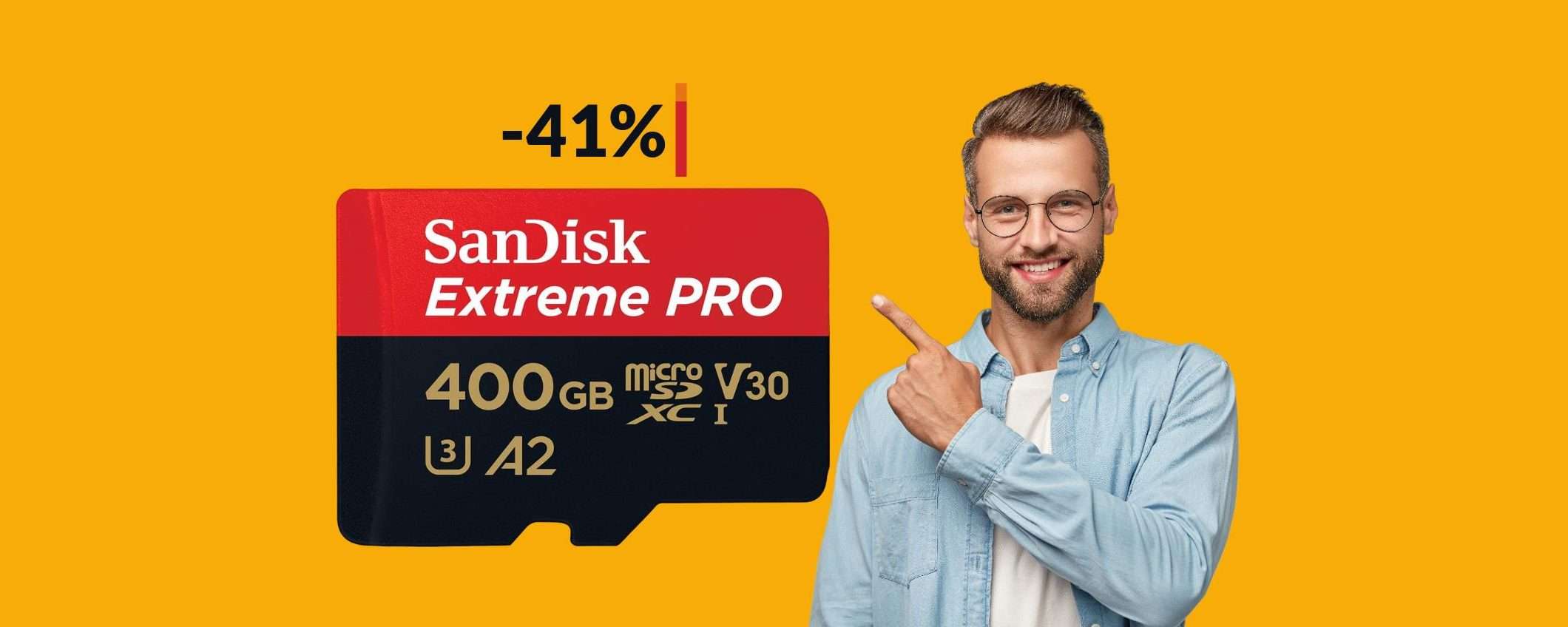 MicroSD 400GB SanDisk: non troverai di meglio ad appena 57€