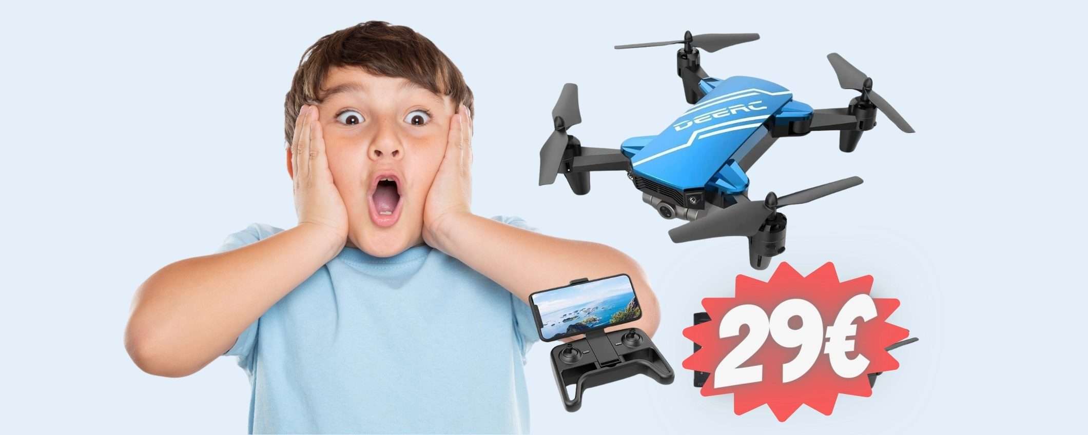 Mini Drone con Telecamera HD e controlli vocali in SCONTO del 50%