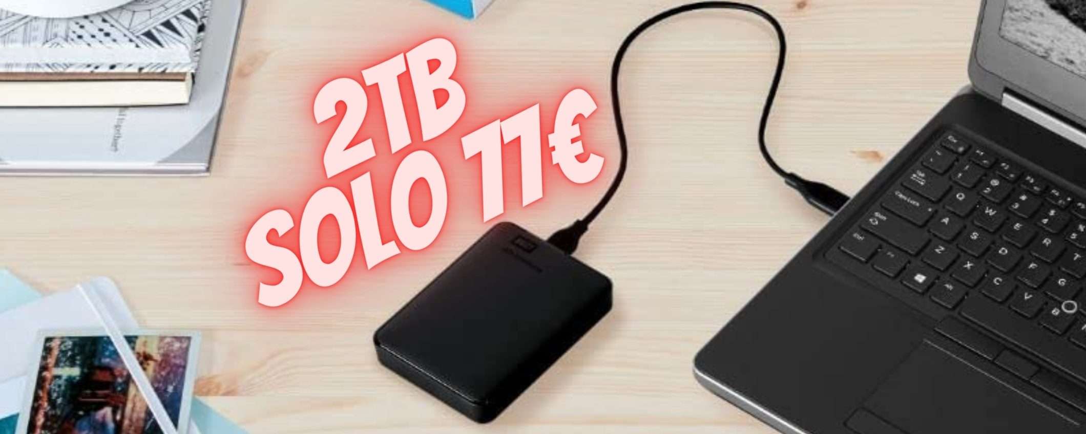 OFFERTA al limite della FOLLIA su Amazon: HD WD da 2TB a solo 77€