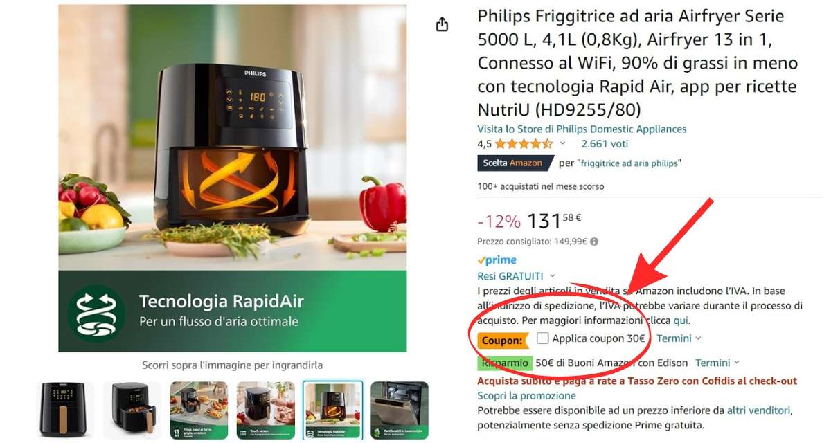 philips-friggitrice-ad-aria-13-in-1-cetistello-4l-sconto-48e-coupon