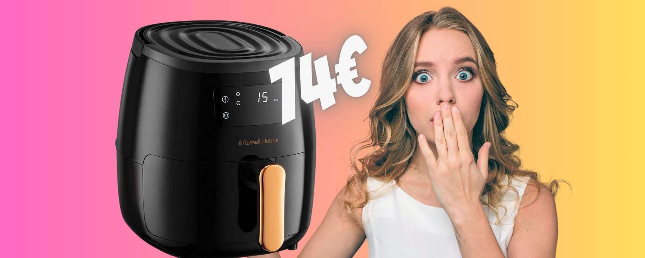 Russell Hobbs: friggitrice ad aria da 5L e 7 funzioni in OFFERTA a 74€