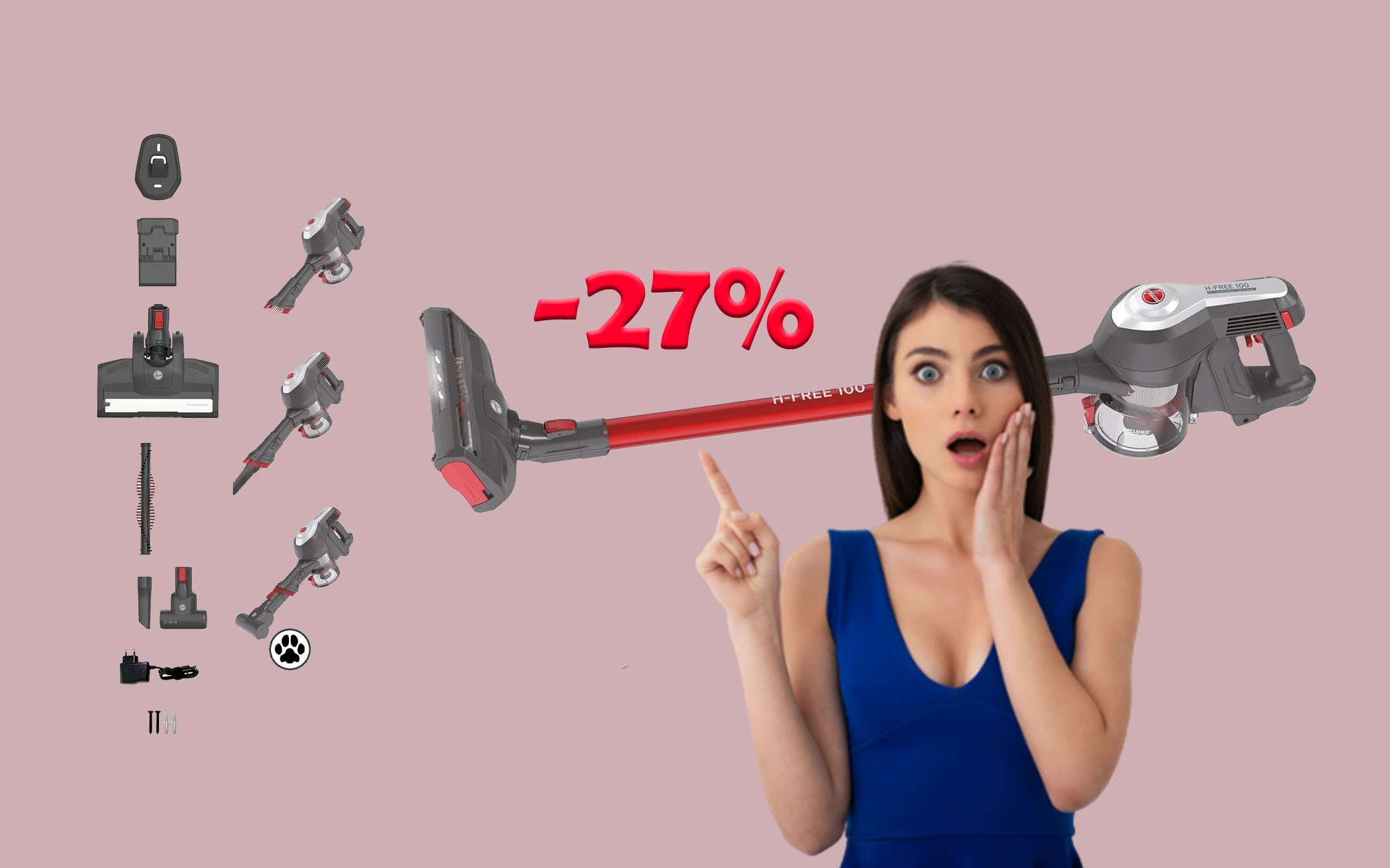 SCONTO BOMBA DEL 40% sulla Scopa elettrica multifunzionale e super potente  - Melablog