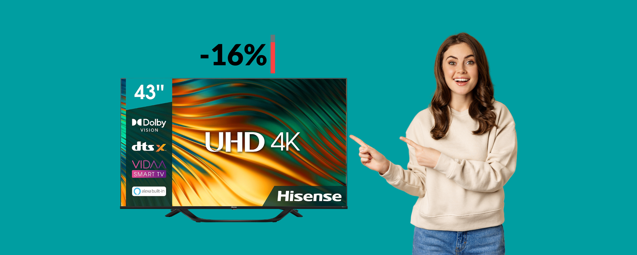 Smart TV 4K Hisense 43