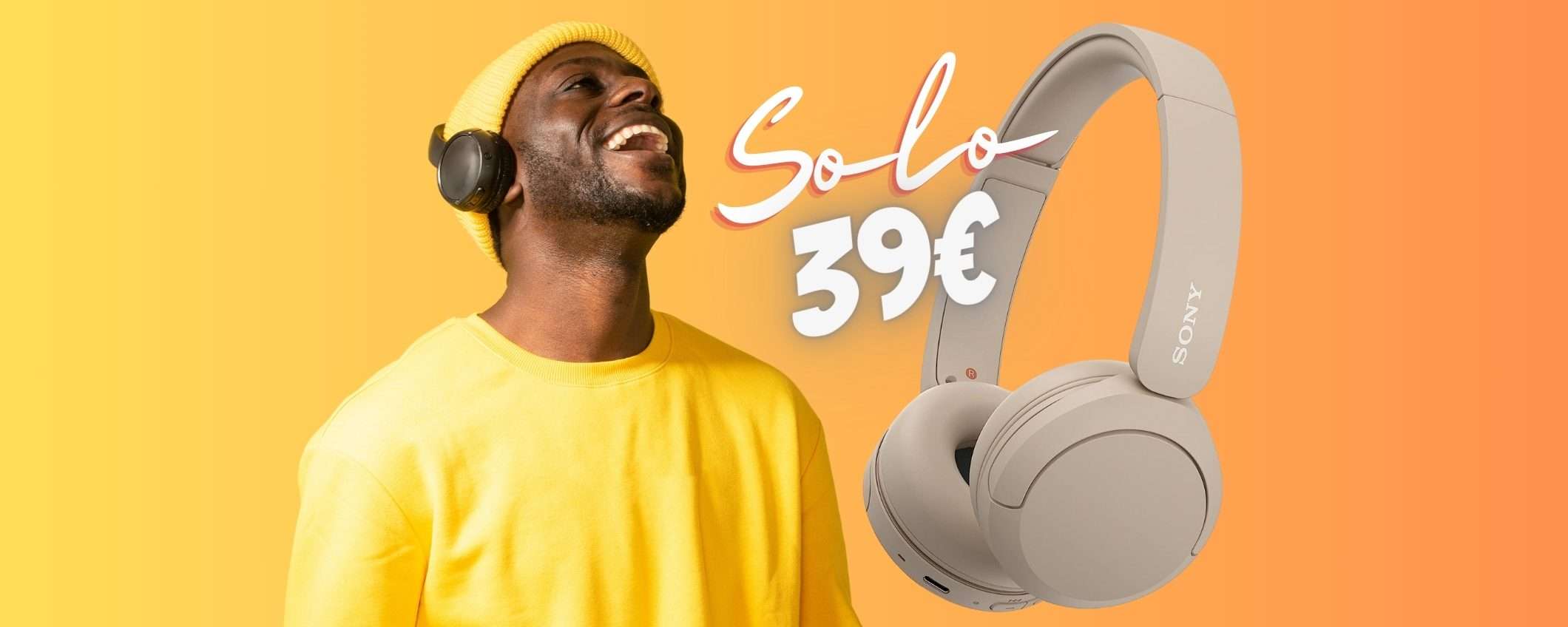 Sony WH-CH520: le cuffie multipoint con 50h di ascolto a SOLI 39€