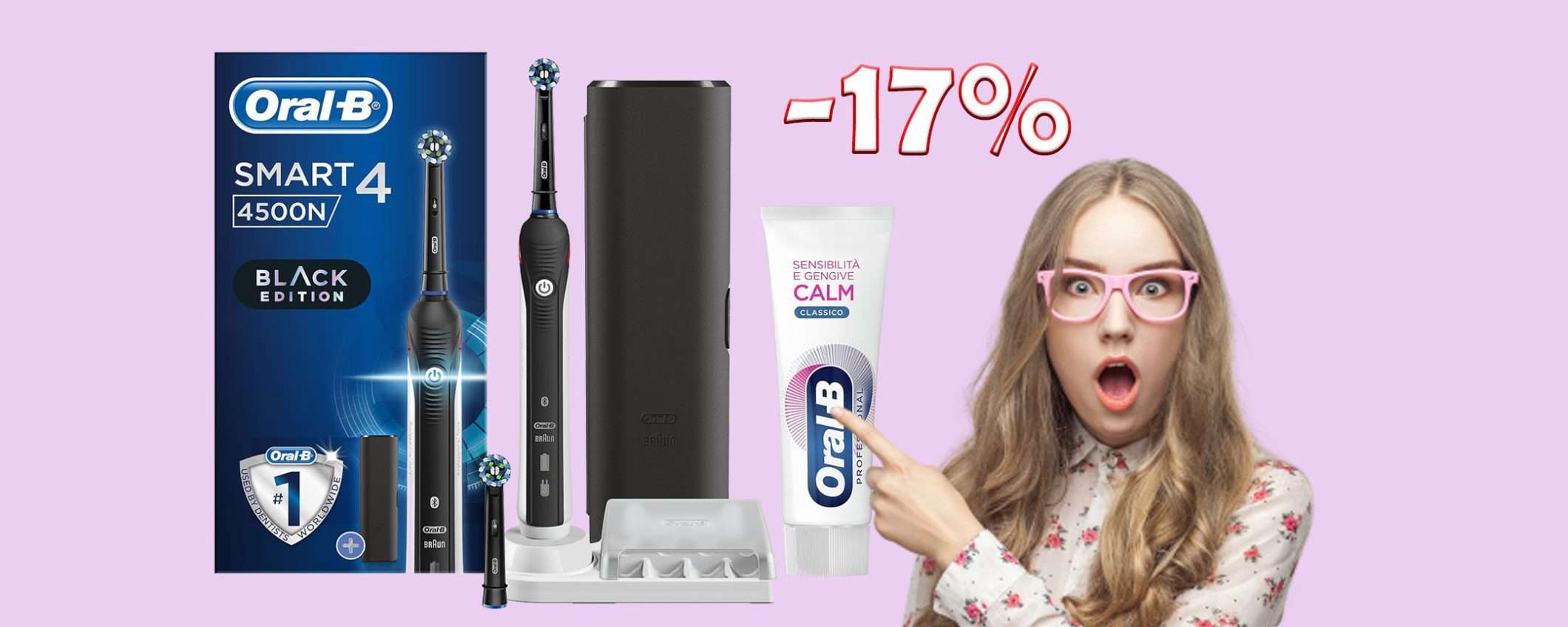 Spazzolino elettrico Smart 4 di Oral-B in offerta TOP su Amazon!