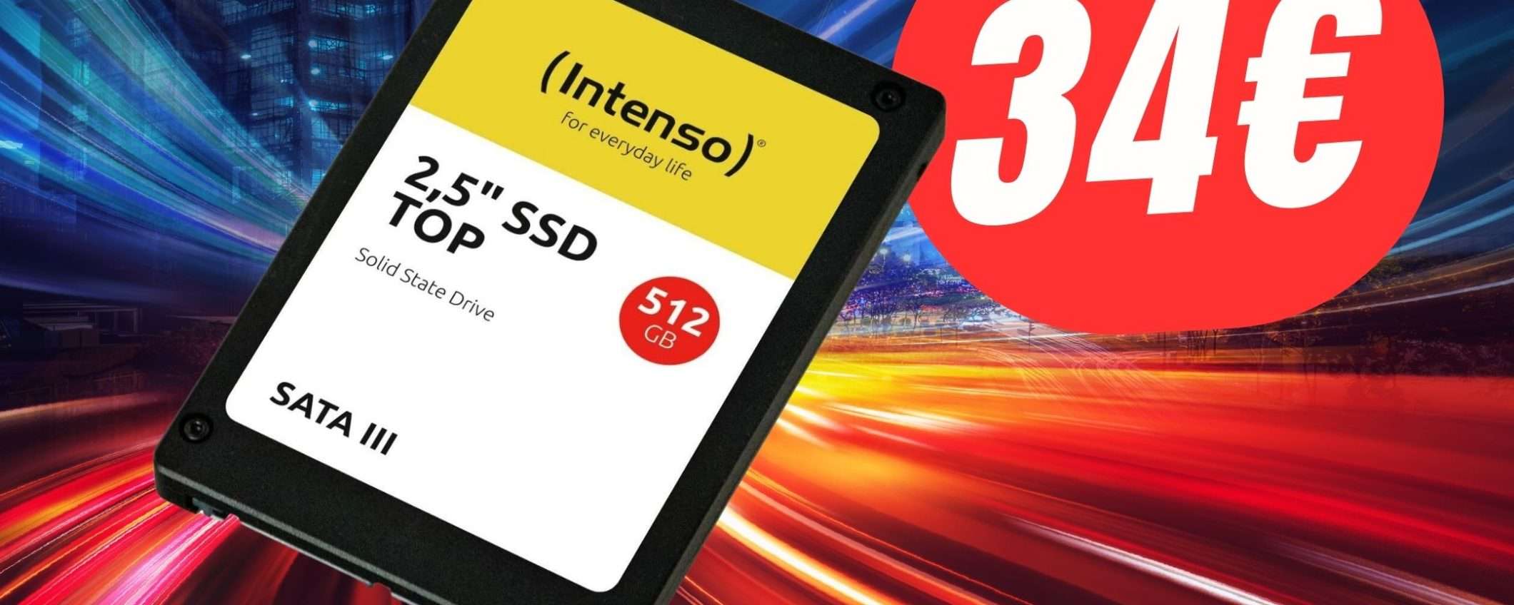 Aumenta la memoria del tuo PC con soli 34€ grazie all'SSD da 512GB!