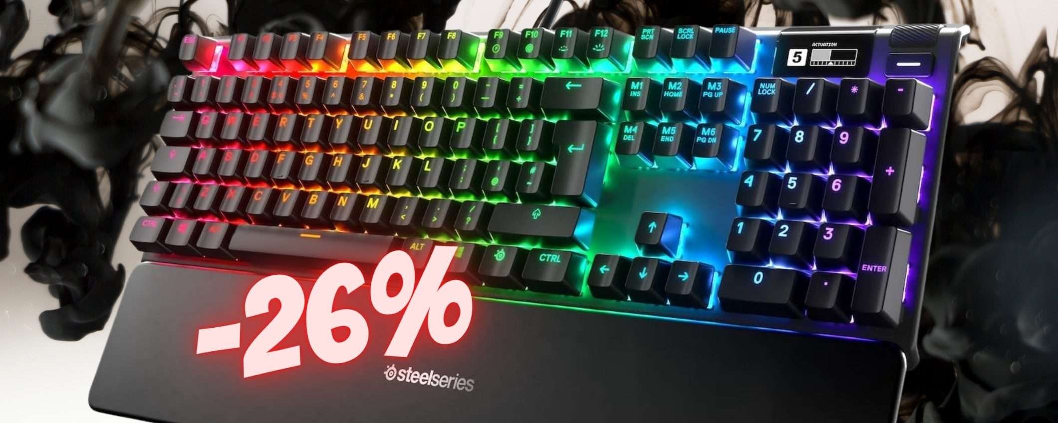 SteelSeries Apex 7: tastiera meccanica da Gaming al 26% di SCONTO