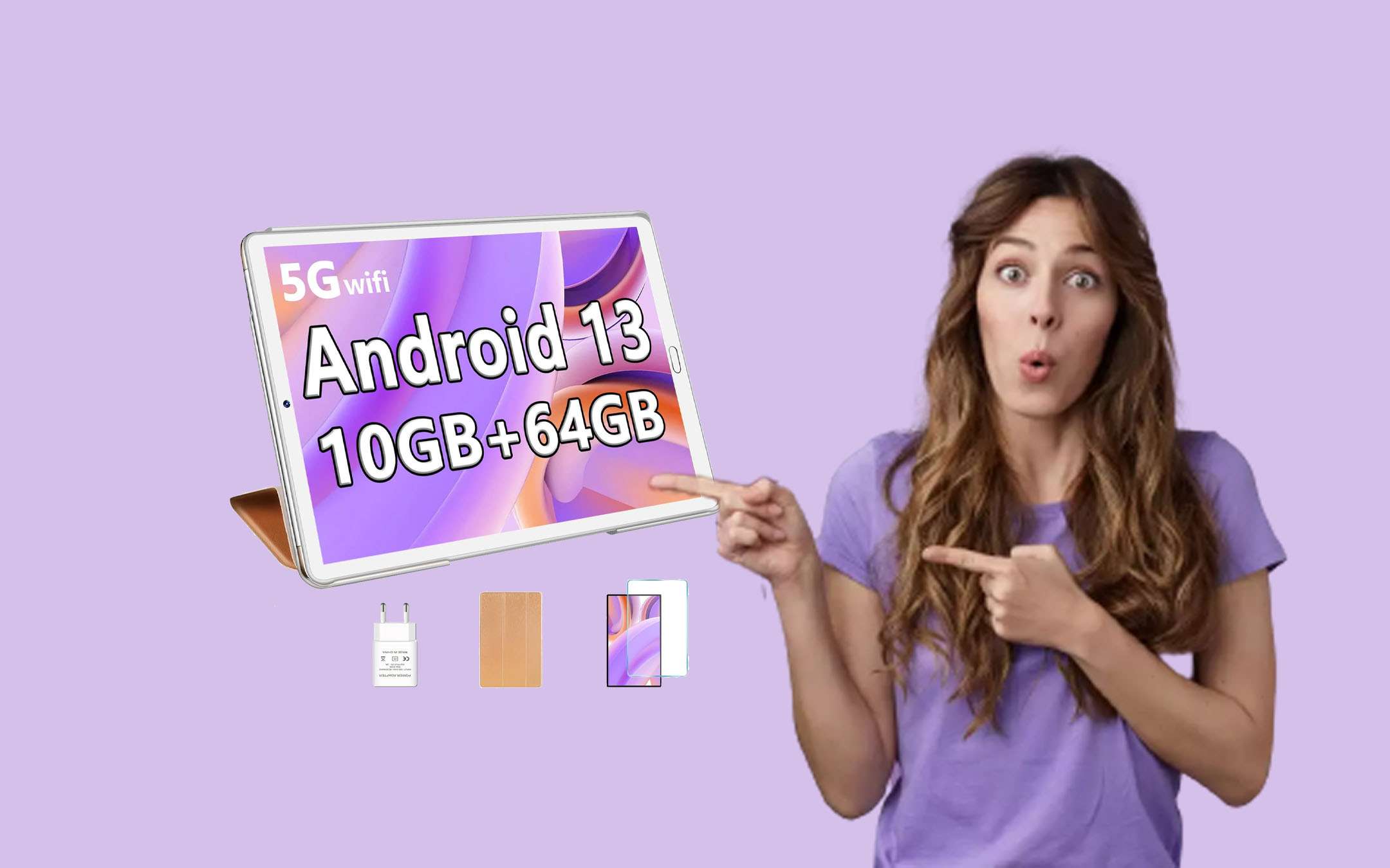 Tablet con Android 13 da 10 in MEGA sconto a soli 76,85€ (-26%)