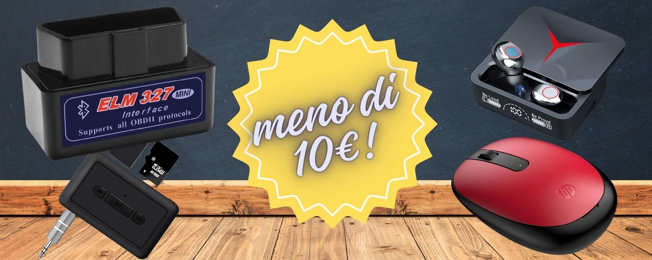 Amazon delle occasioni WOW: 10 gadget tech PAZZESCHI a meno di 10€