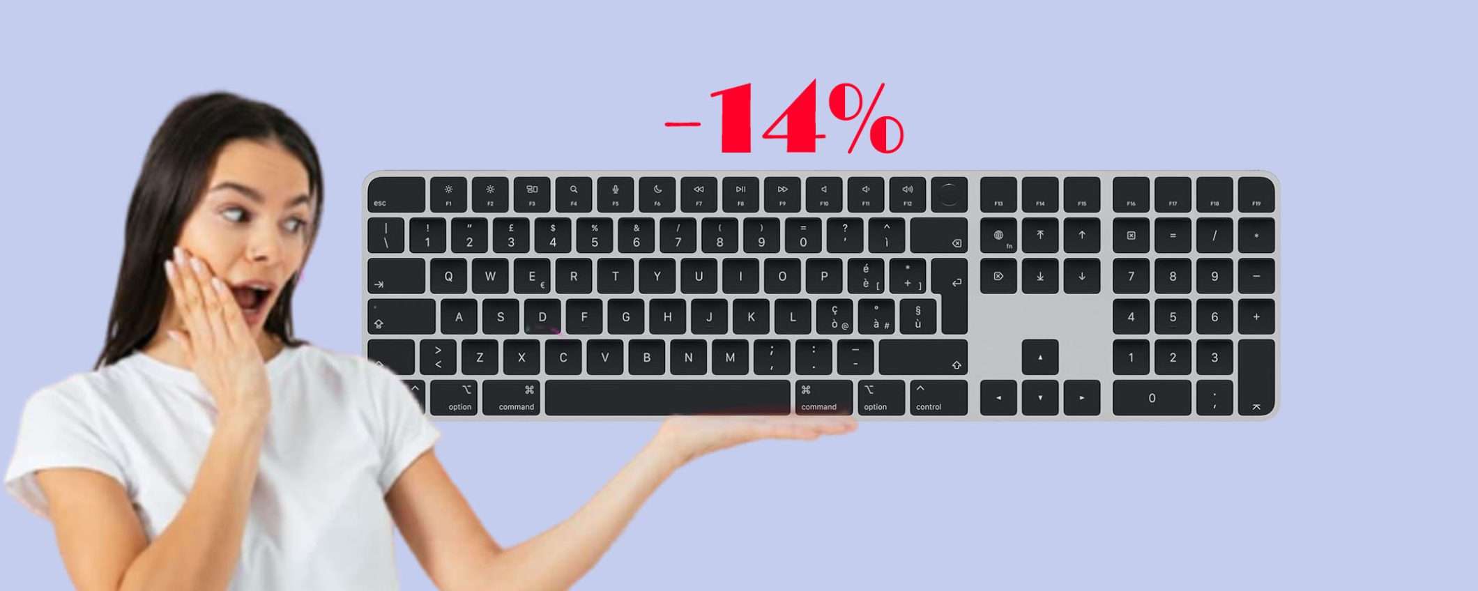 Apple Magic Keyboard con Touch ID in sconto TOP del 14%