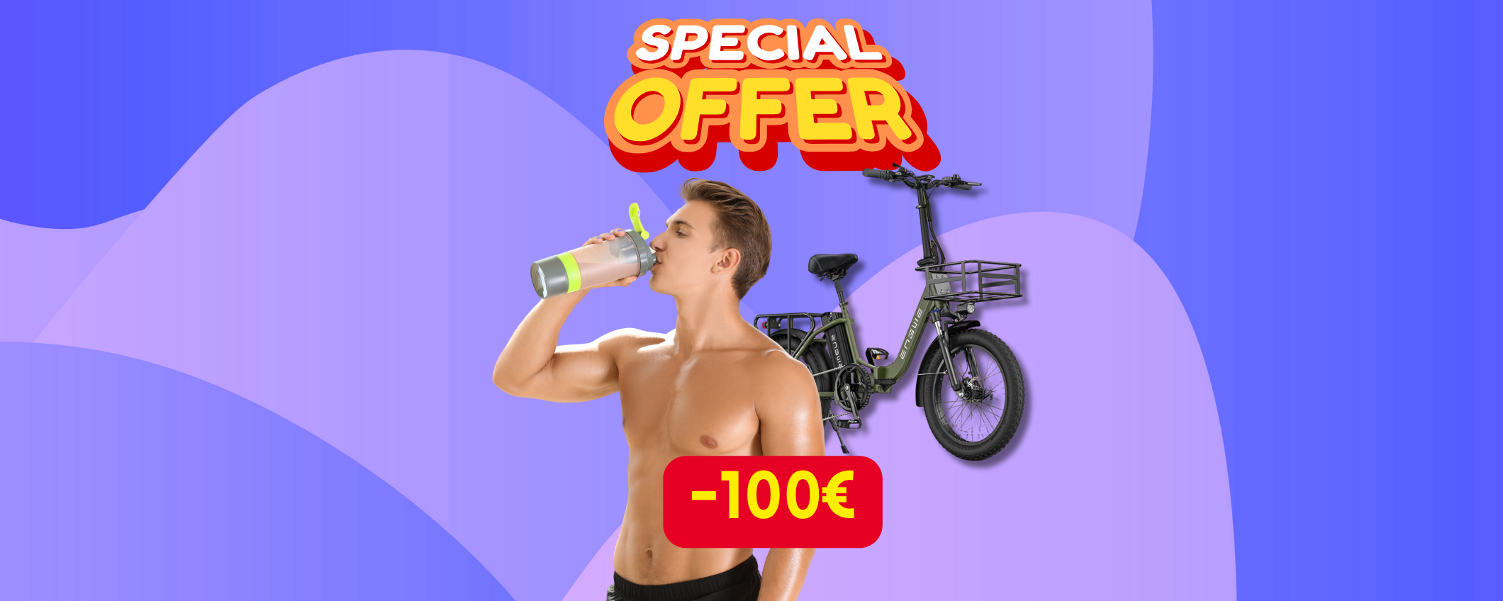 Bicicletta elettrica Engwe L20 in sconto di ben 100€ ed è pieghevole