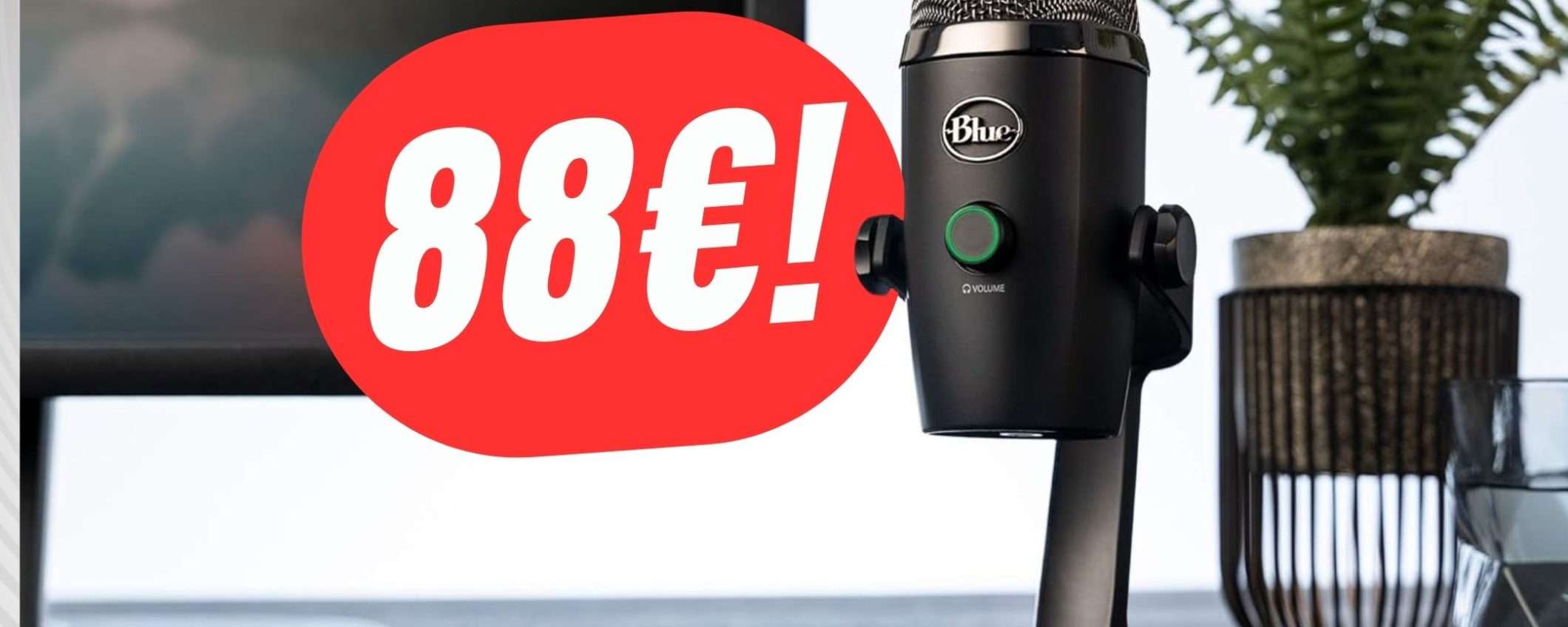 L'iconico Microfono Blue Yeti è in SCONTO a 31€ in MENO!