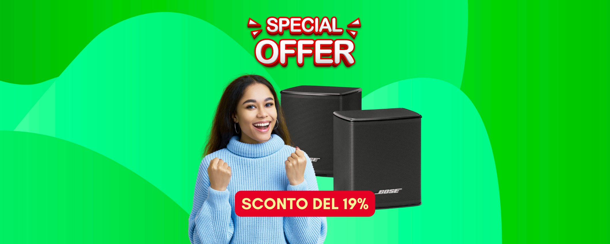 Offerte di primavera sui Bose Sorround speaker: -19% per poco!