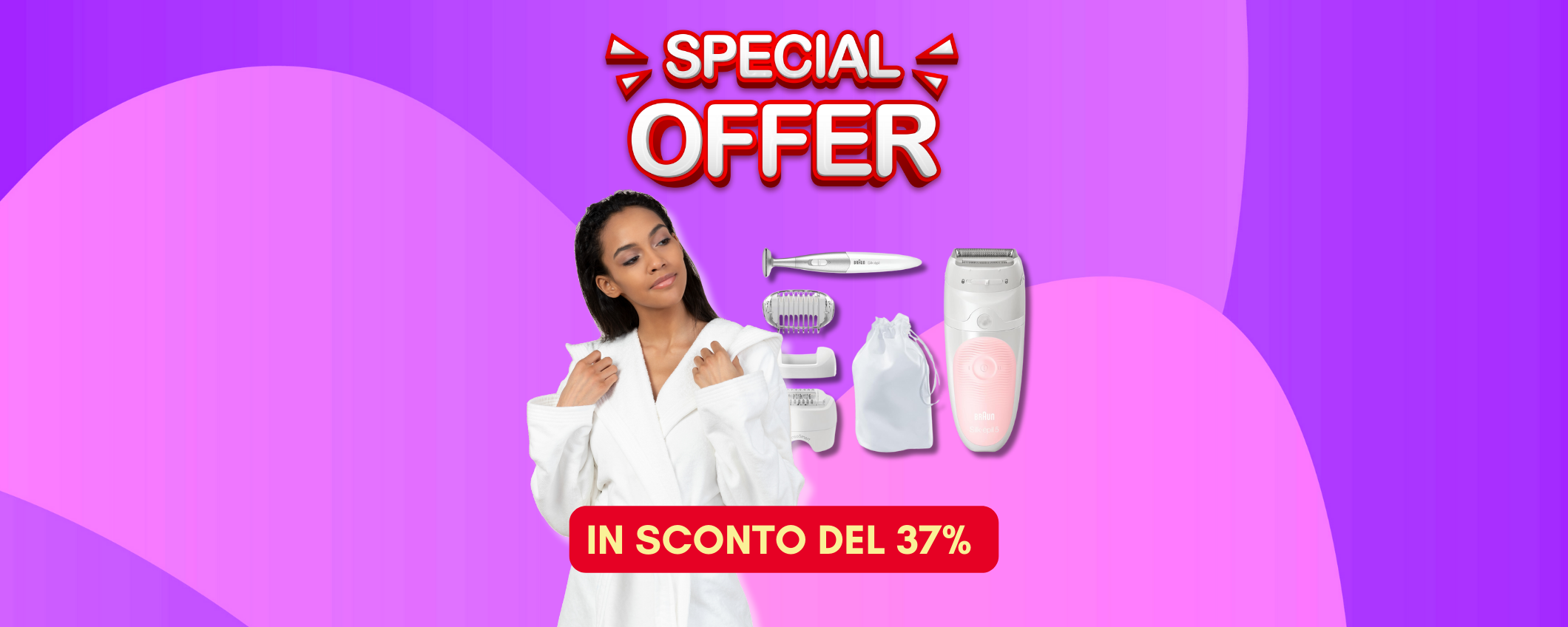 Braun Silk-épil 5 in sconto SHOCK del 37%