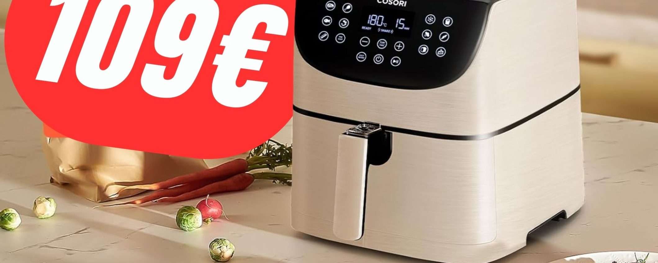 COUPON da 30€ per questa Friggitrice ad Aria COSORI da 5,5L!