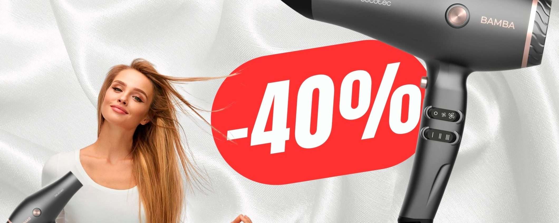 Addio capelli rovinati con l'Asciugacapelli IoniCare a soli 19€!