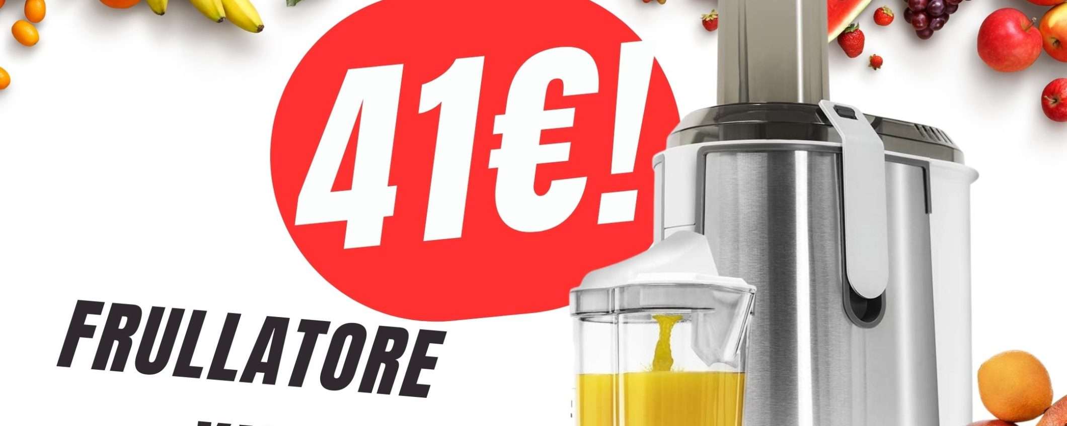 Il Frullatore XXL da 1300W costa solo 41€ grazie allo sconto del 30%!