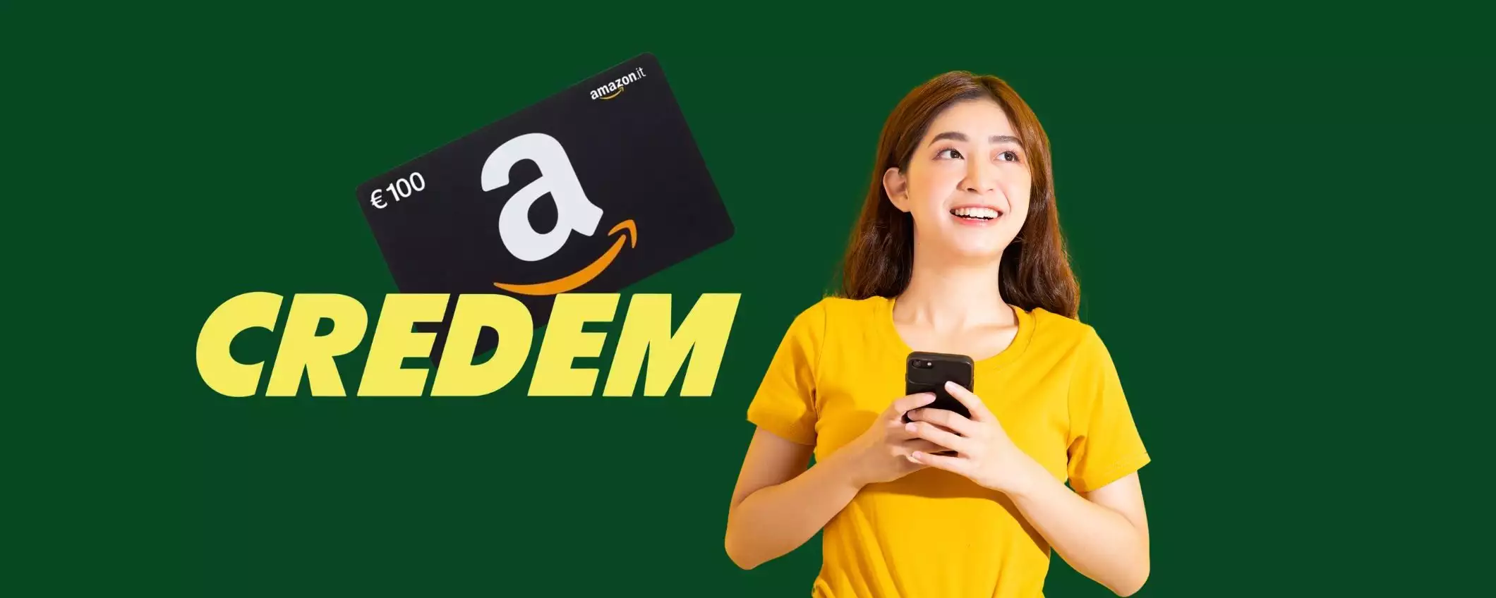 Credem: ricevi fino a 100€ in buoni Amazon, ma ancora per poco!