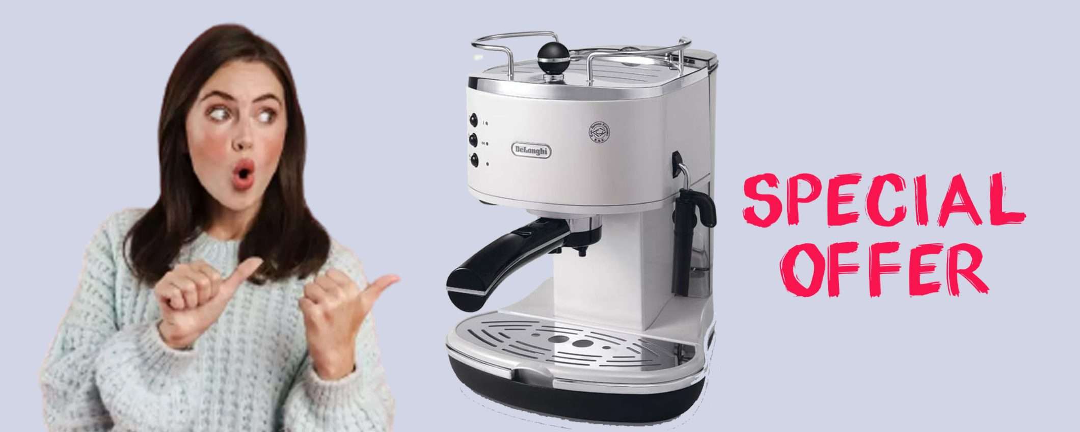 De’Longhi Icona per caffè e cappuccino in offerta IMPERDIBILE!