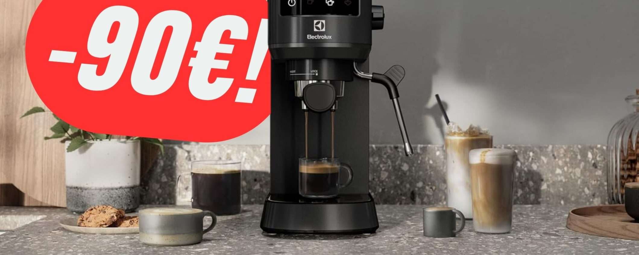 Caffè e Cappuccino a casa tua con la Macchina Electrolux SCONTATA di -90€!
