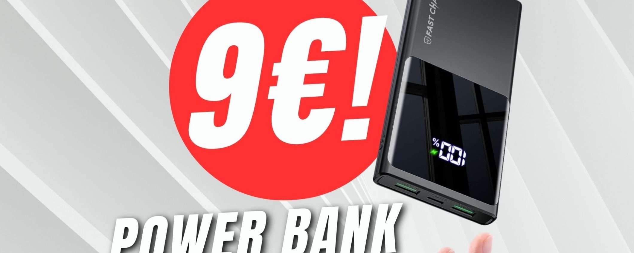 PREZZO INCREDIBILE per questo Power Bank da 10500mAh: solo 9€!