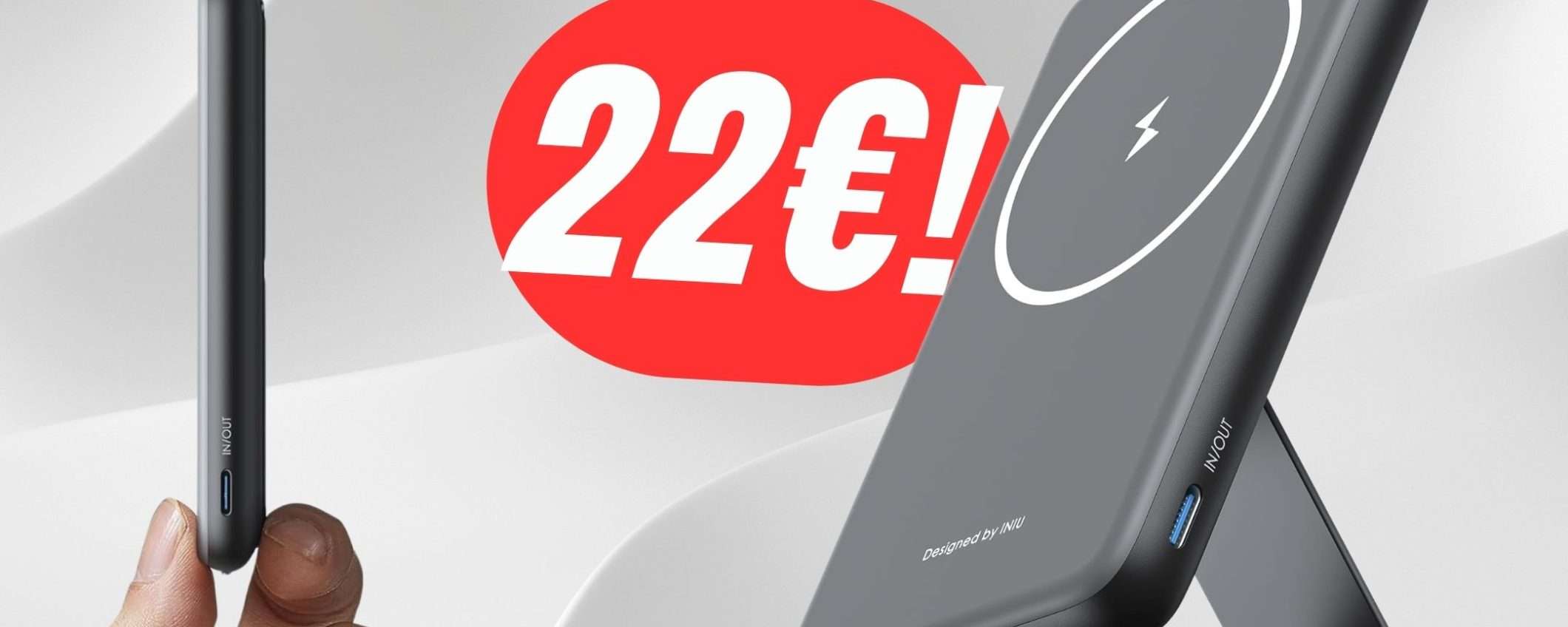 SCONTO+COUPON per il Power Bank Magsafe Wireless!