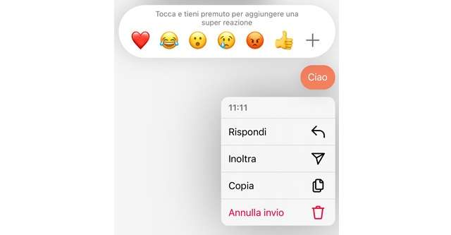 Come eliminare un messaggio su Instagram