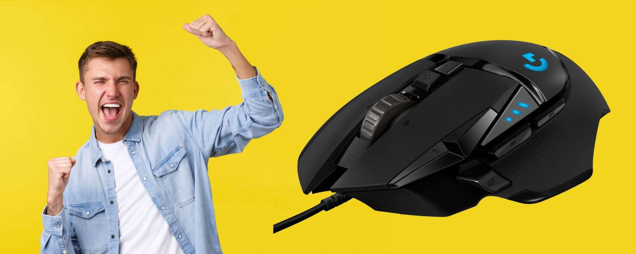 Logitech G G502 HERO: il mouse da gaming in sconto FOLLE del 51%