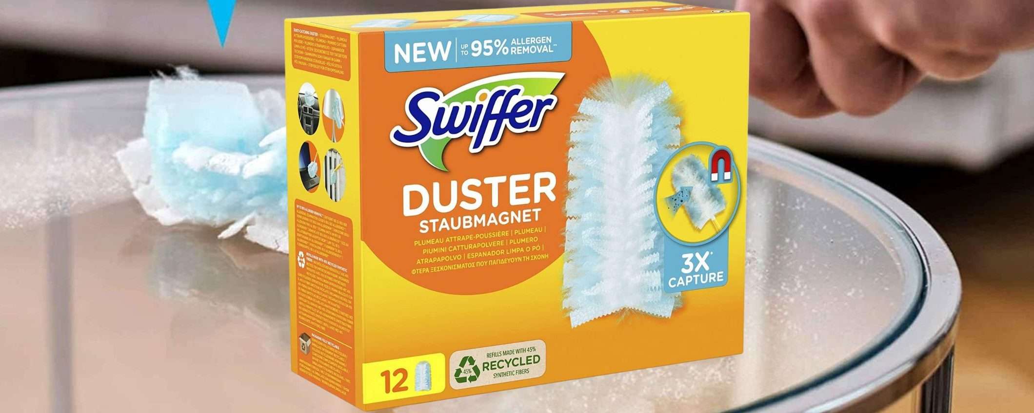 Piumini catturapolvere Swiffer: su Amazon a PREZZO SCORTA (-41%)