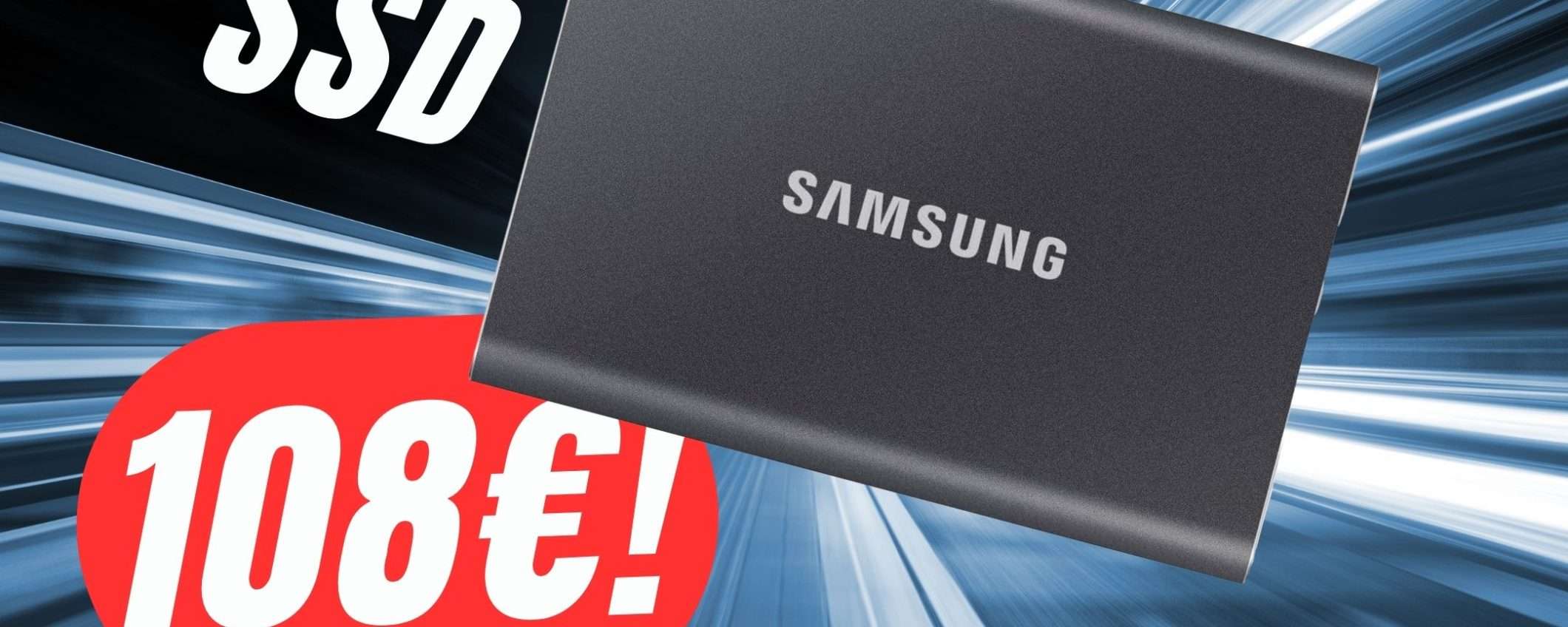 Aumenta la capienza con l'SSD Portatile da 1TB di Samsung!