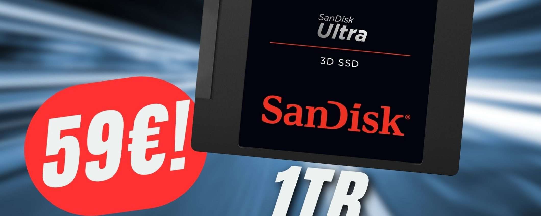 Questo SSD da 1TB migliorerà le prestazioni del tuo PC (e ora costa solo 59€!)