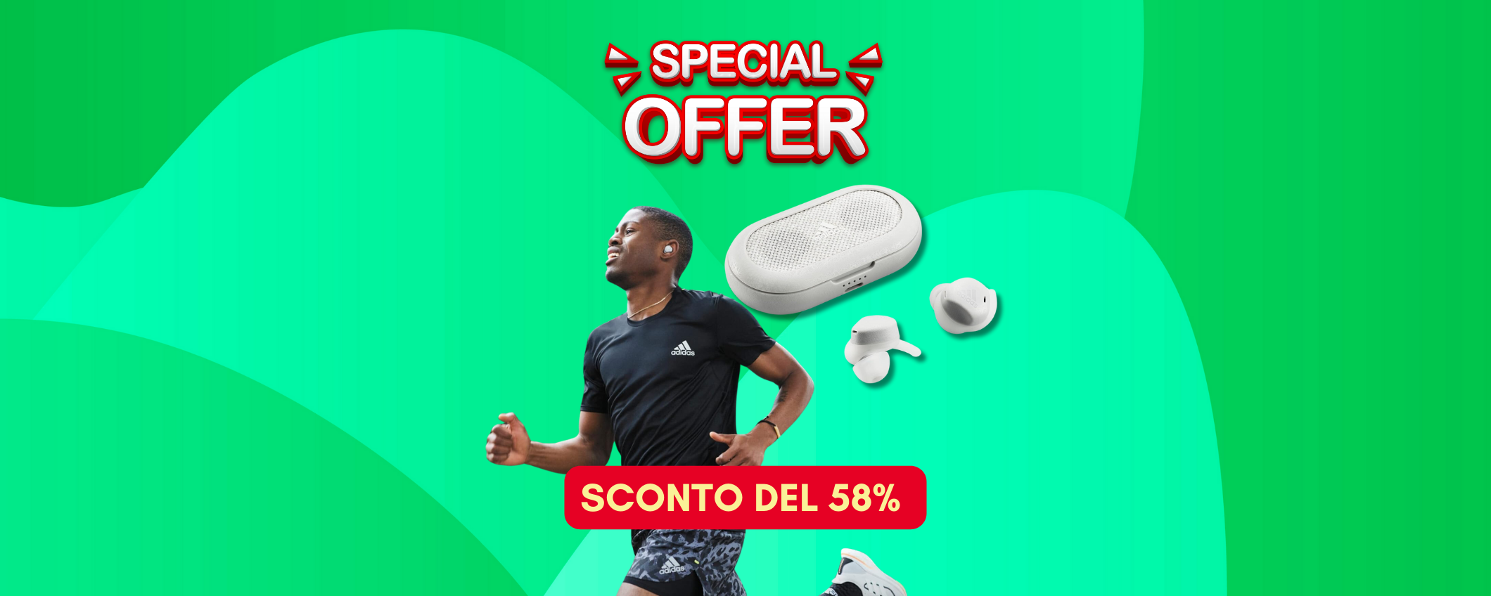 Sconto SHOCK sugli auricolari adidas FWD-02: -58%