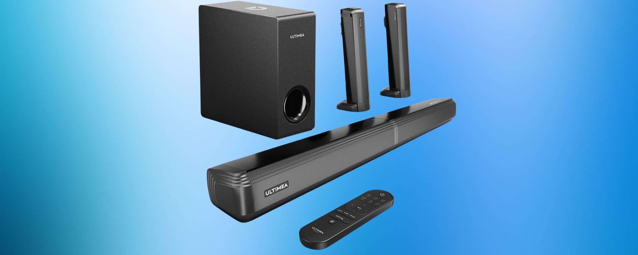 CINEMA in CASA con questa soundbar 4.1 in SCONTO su Amazon (-90€)