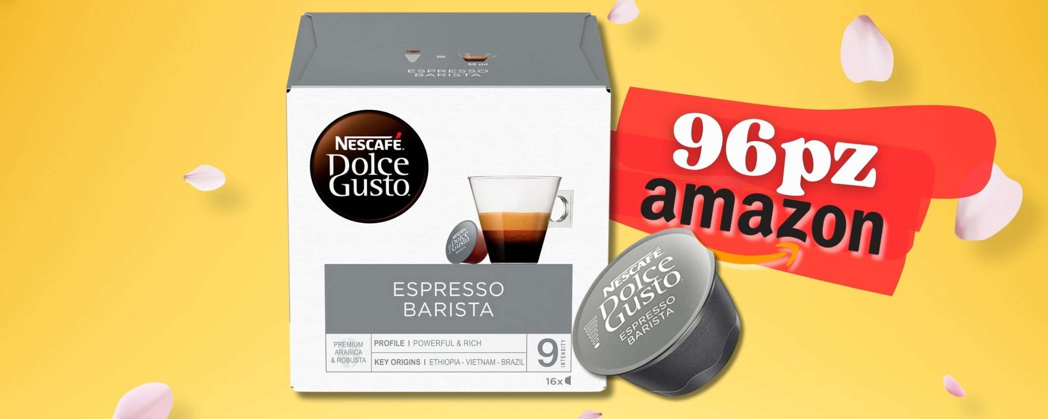 96 capsule ESPRESSO BARISTA per Nescafé 0,23€ cad. su Amazon