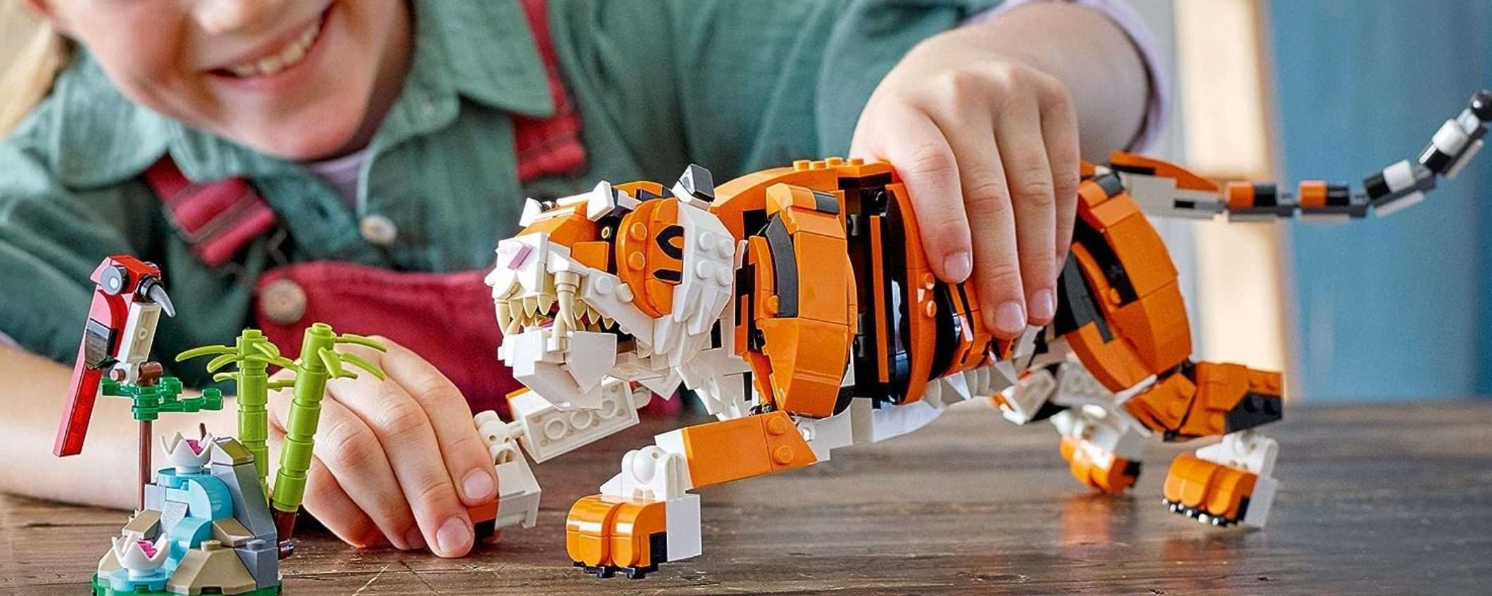 La maestosa tigre giocattolo LEGO 3-in-1 è in SCONTO su Amazon (-20%)