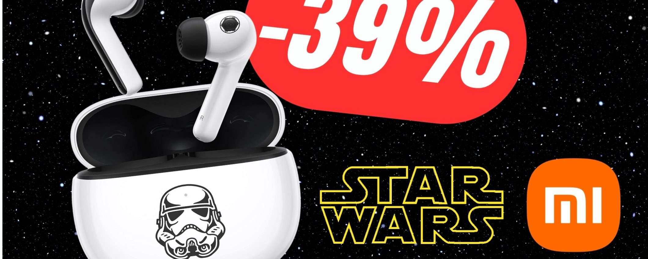 Gli Auricolari wireless di Xiaomi in collaborazione con Star Wars sono in offerta! (-39%)