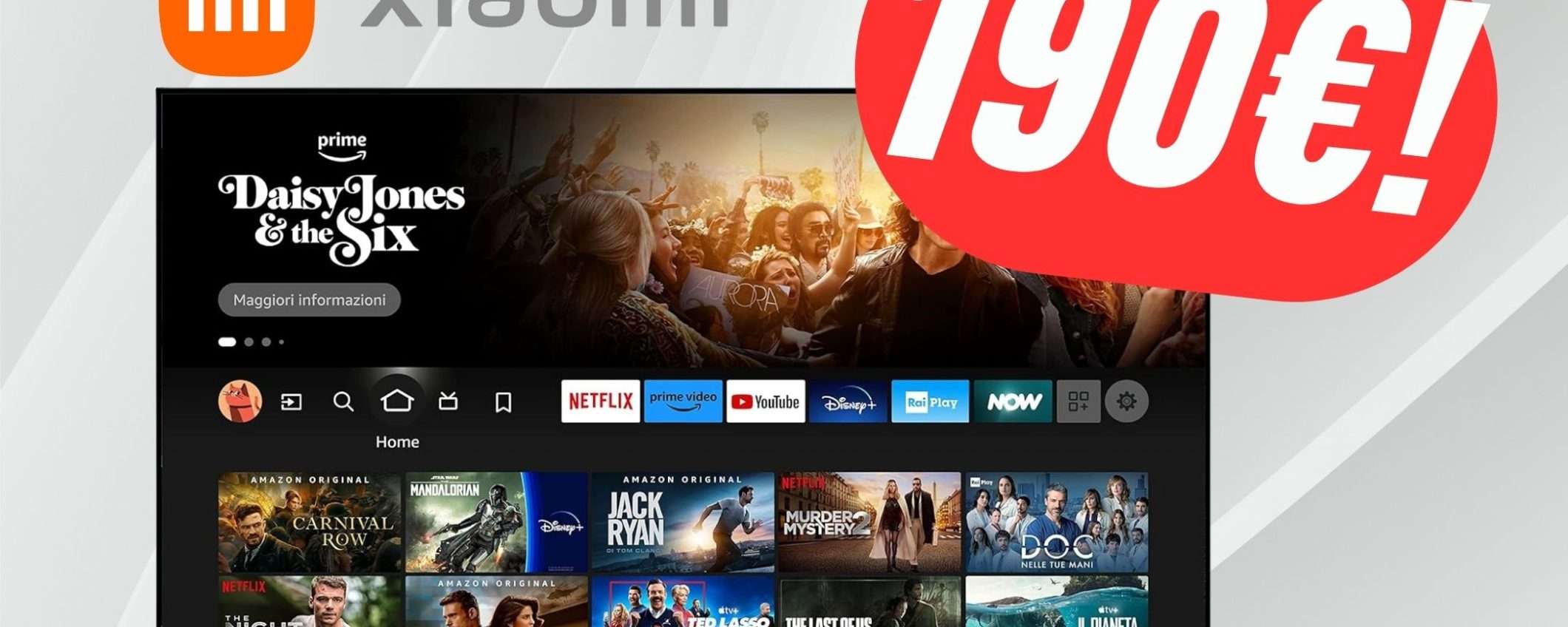 Lo Smart TV di Xiaomi con Controllo Vocale CROLLA a soli 190€!