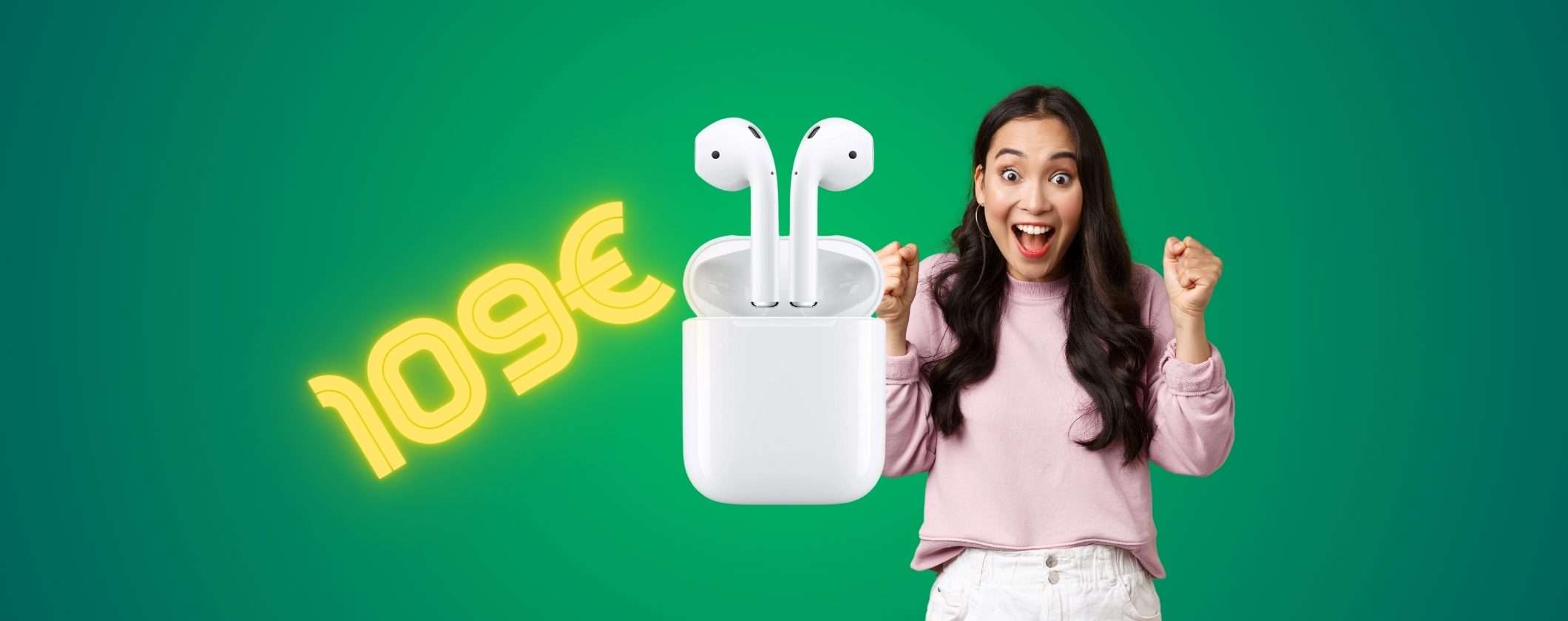 Apple AirPods 2 a soli 109€ OGGI su MediaWorld