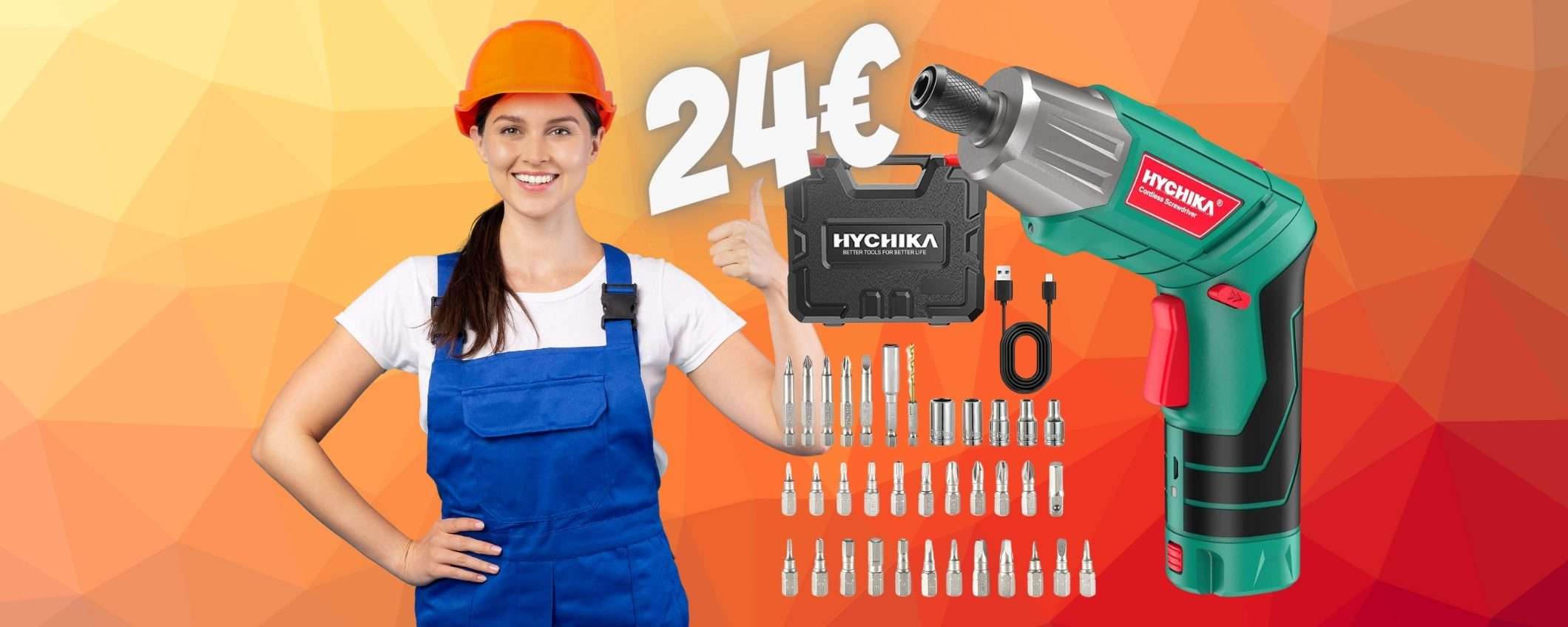 Avvitatore elettrico SPETTACOLARE per fare di tutto, ora solo 24€