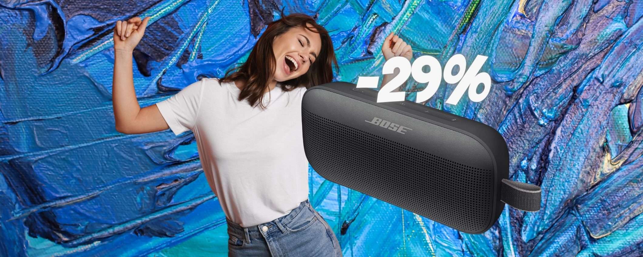 Bose SoundLink Flex: lo speaker Bluetooth PREMIUM crolla al 29%