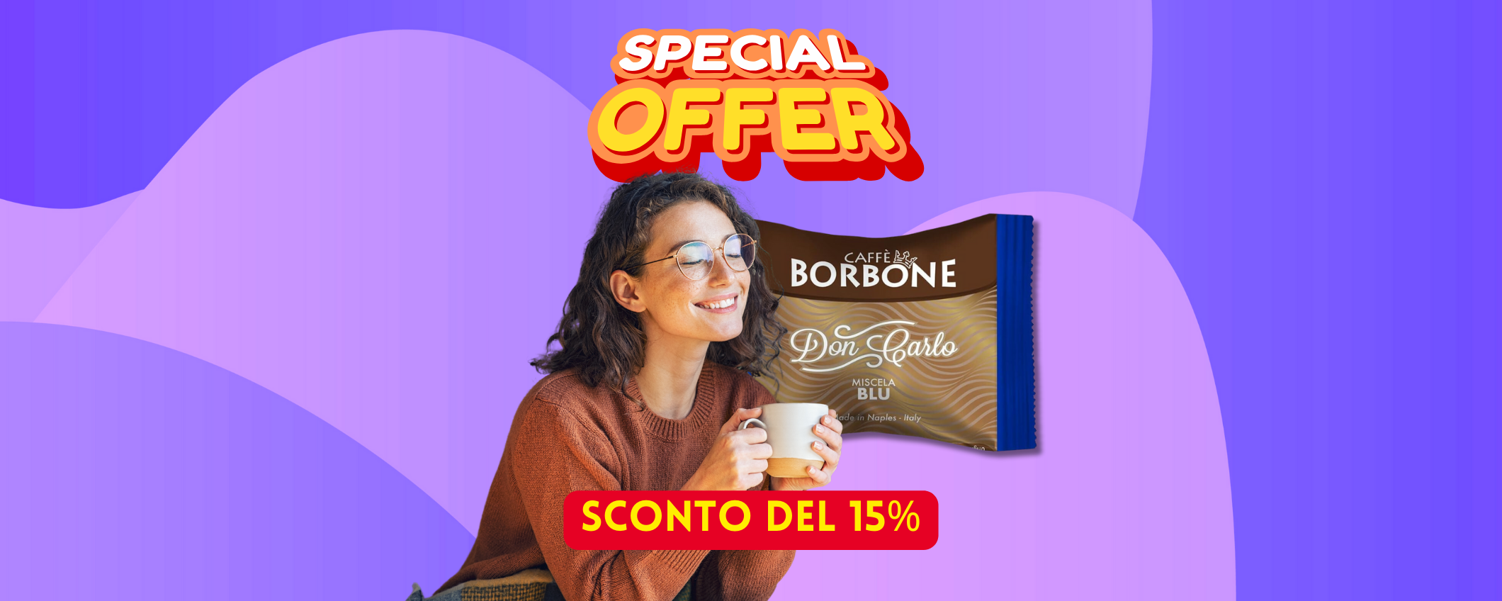 Caffè Borbone Don Carlo miscela blu in sconto del 15%: ben 100 capsule