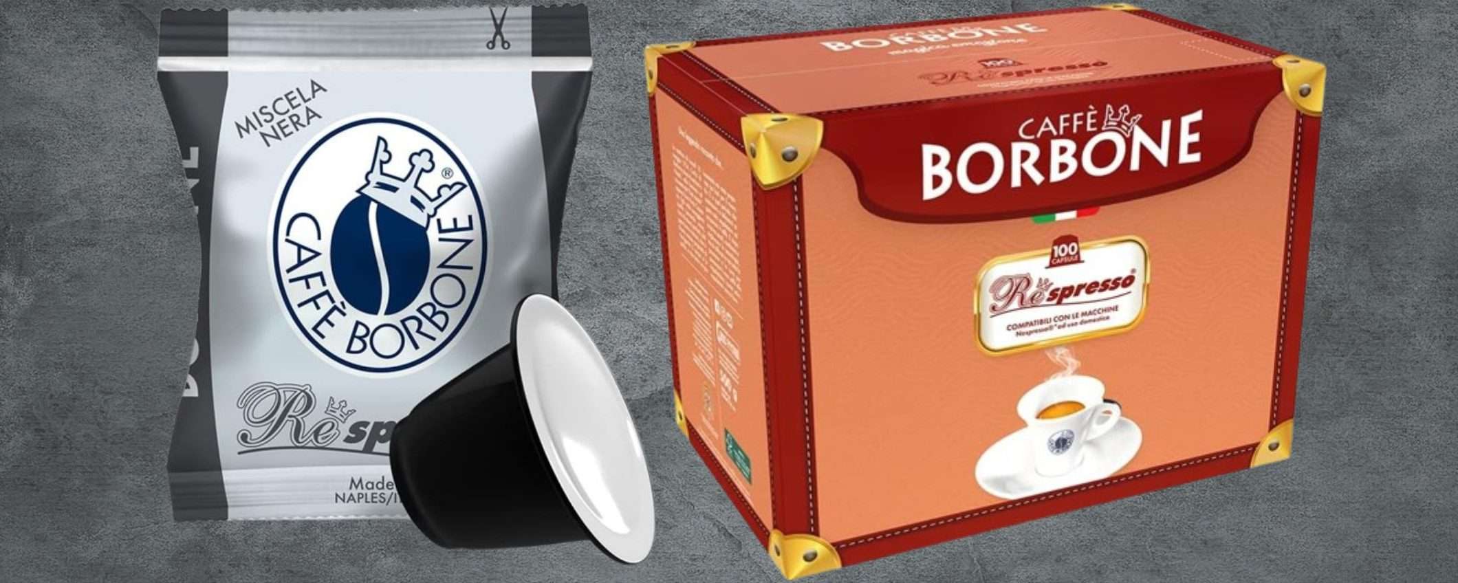 Capsule Borbone Nespresso a 0,16€ su Amazon: MEGA SCORTA a prezzo ridicolo