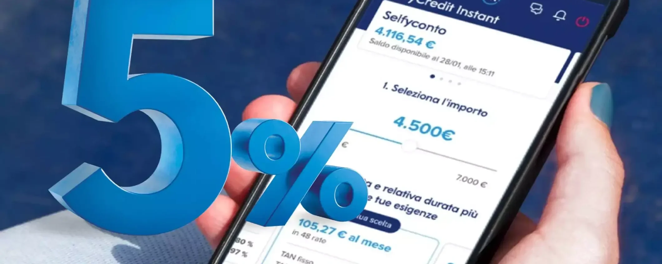 SelfyConto: il conto senza spese con un tasso annuo del 5%