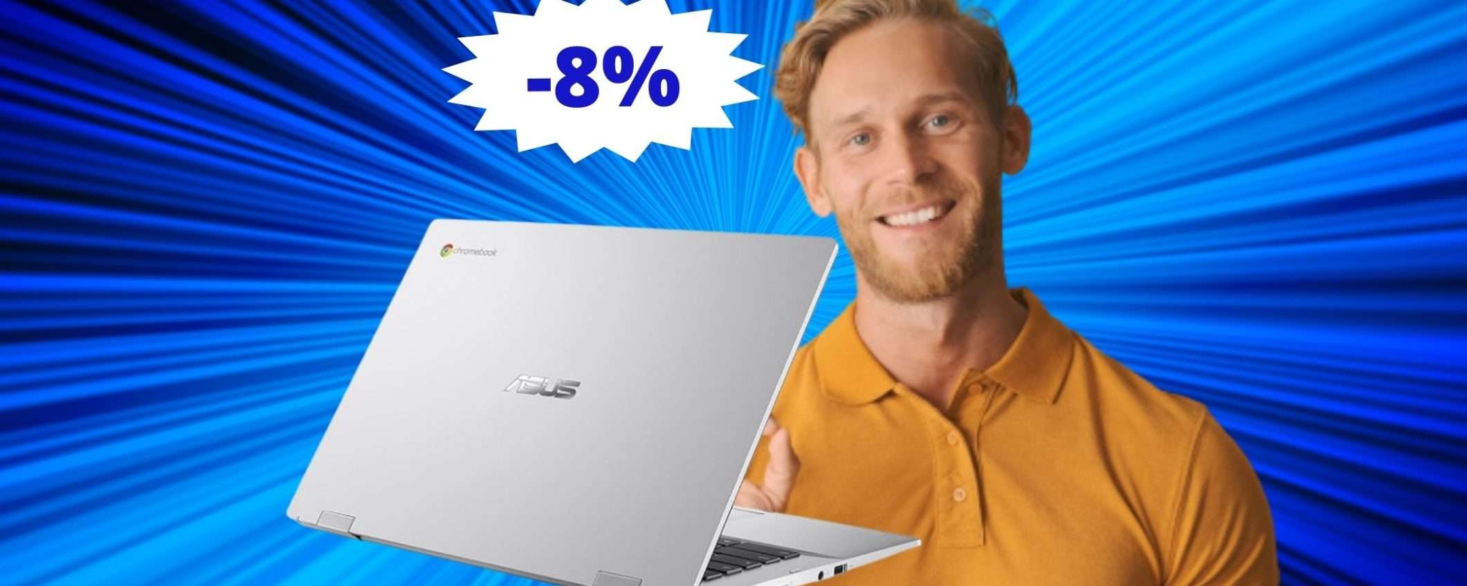 ASUS Chromebook CX1: ESSENZIALE, ma di qualità (-8%)