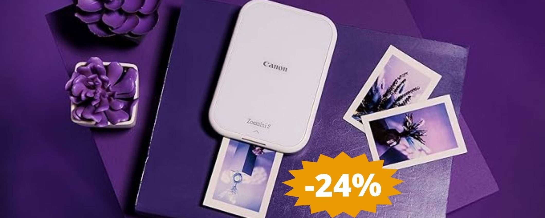 Canon Zoemini 2: SUPER sconto del 24% su Amazon