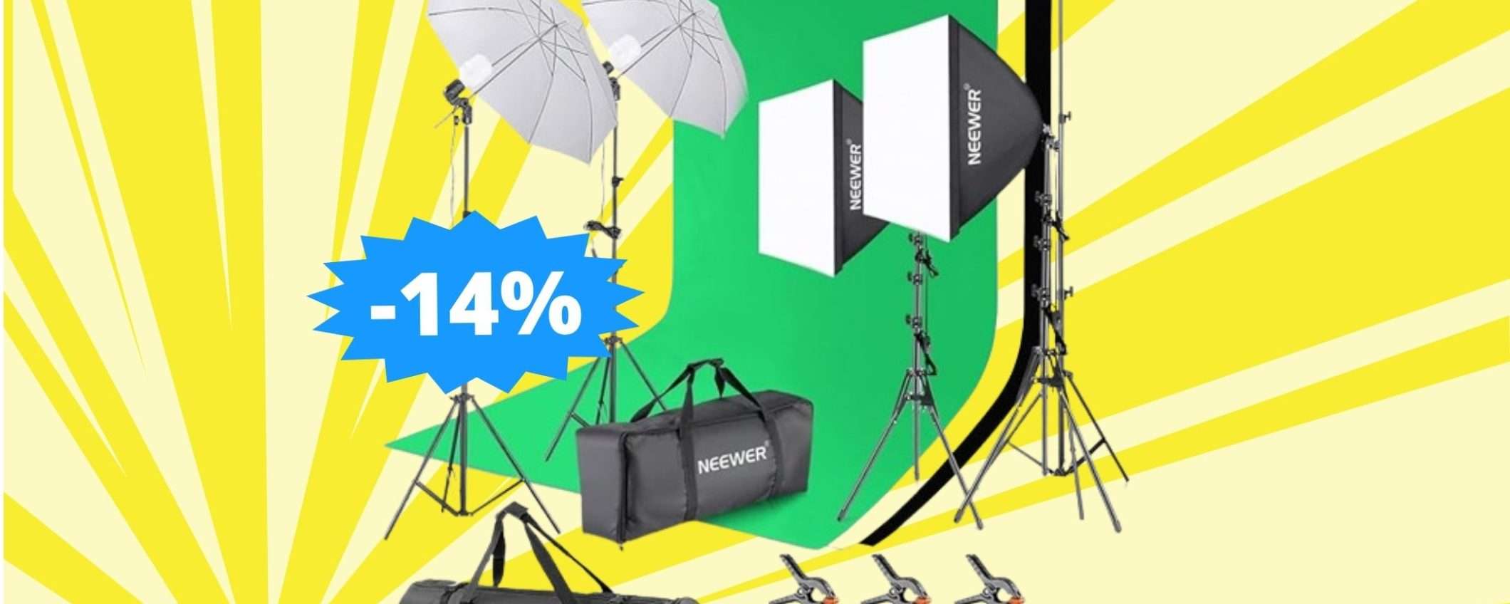 Kit fotografico NEEWER: le OFFERTE Amazon di primavera sono QUI