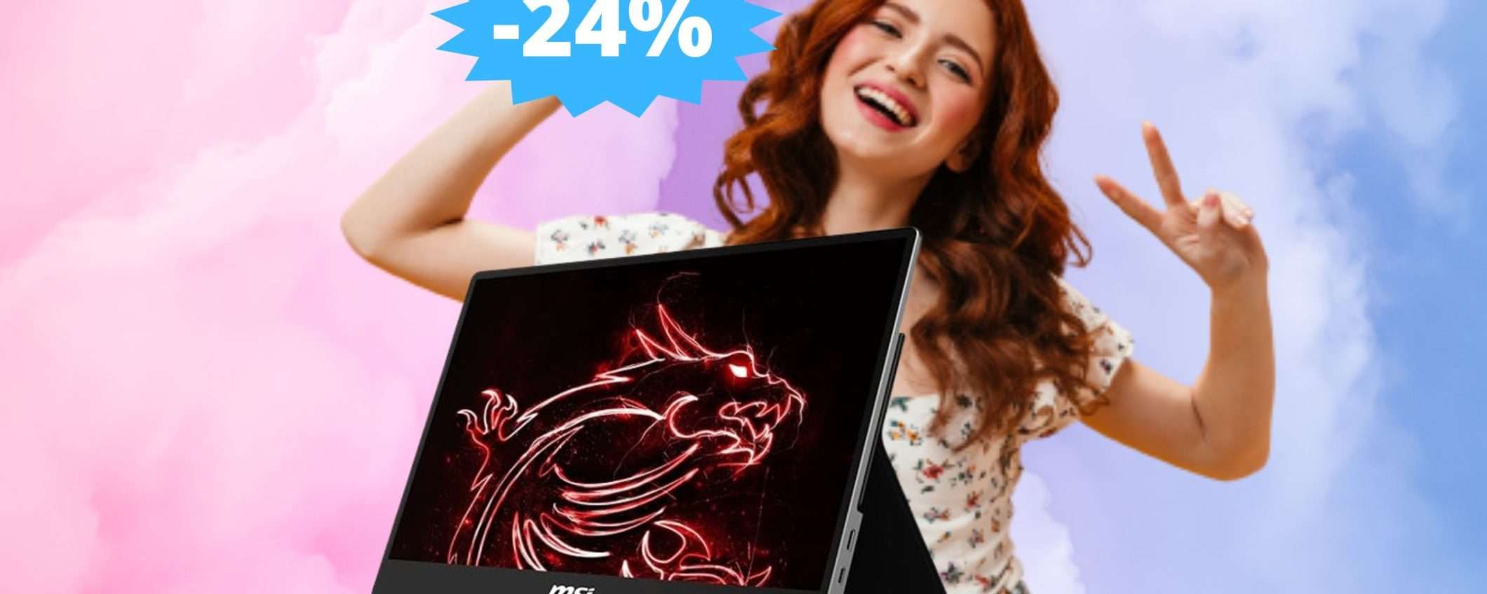 Monitor portatile MSI Optix: IMBATTIBILE  a questo prezzo (-24%)